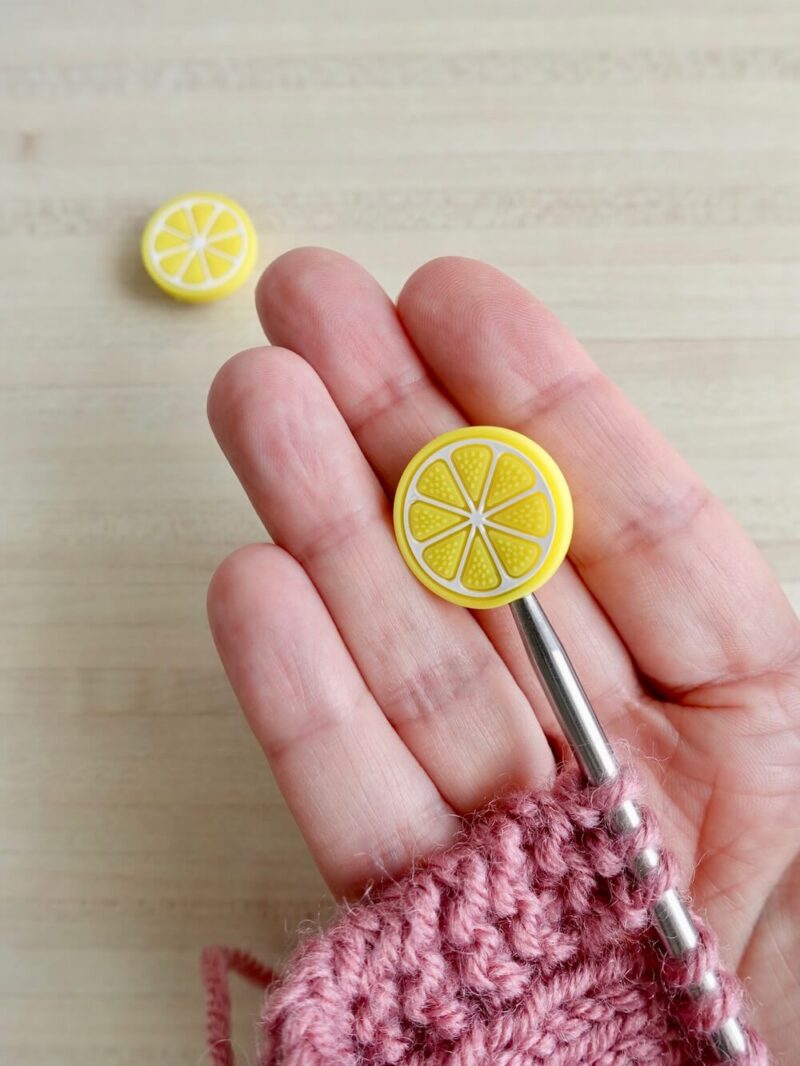 Protège-pointes tricot citron - Tricocotier